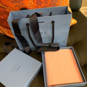 Smythson Novel Ideas Notebook NIB Pink Leather